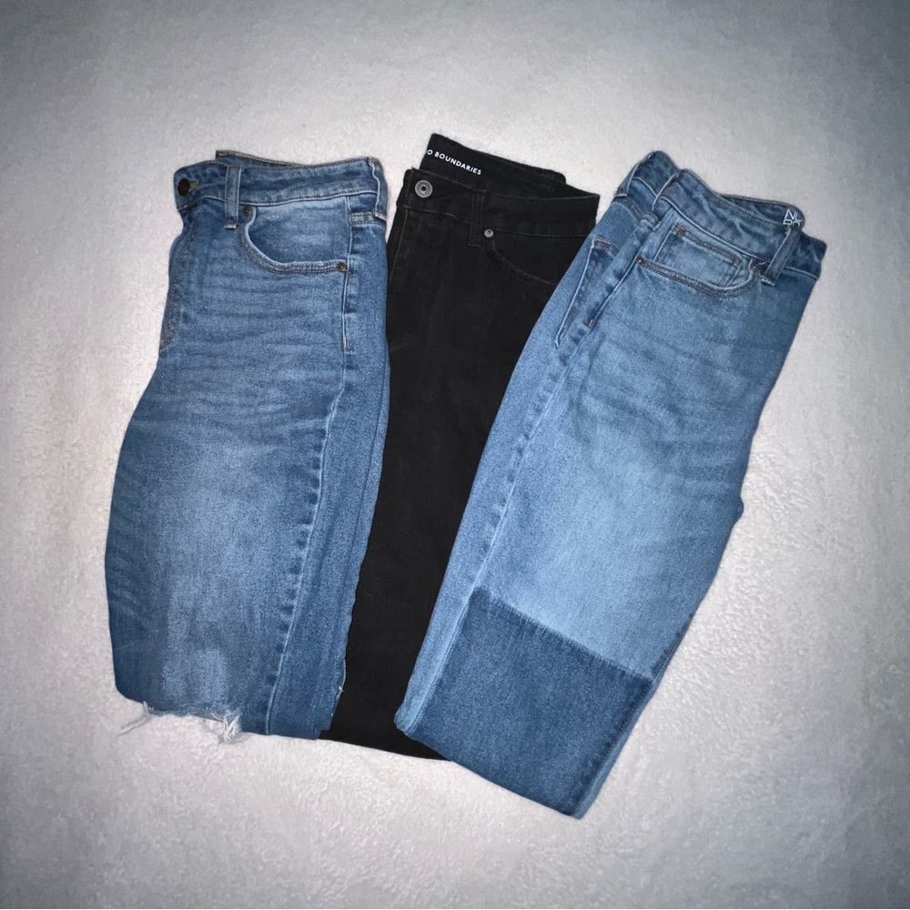 Women's Blue and Black Jeans Set bundle